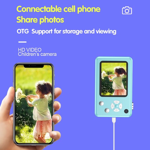 Mini fotocamera digitale HD 1080P per bambini 48 MP 2,4"" schermo display LCD con scheda 32 GB - Foto 9 di 13