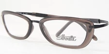 Silhouette SPX M 1970 50 6050 Transparent Black UNIQUE RARE EYEGLASSES 50-18-140