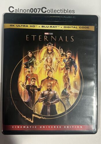 Eternals (Blu-Ray ONLY) Never Viewed, With Case & Slipcover. NO 4K or Digital