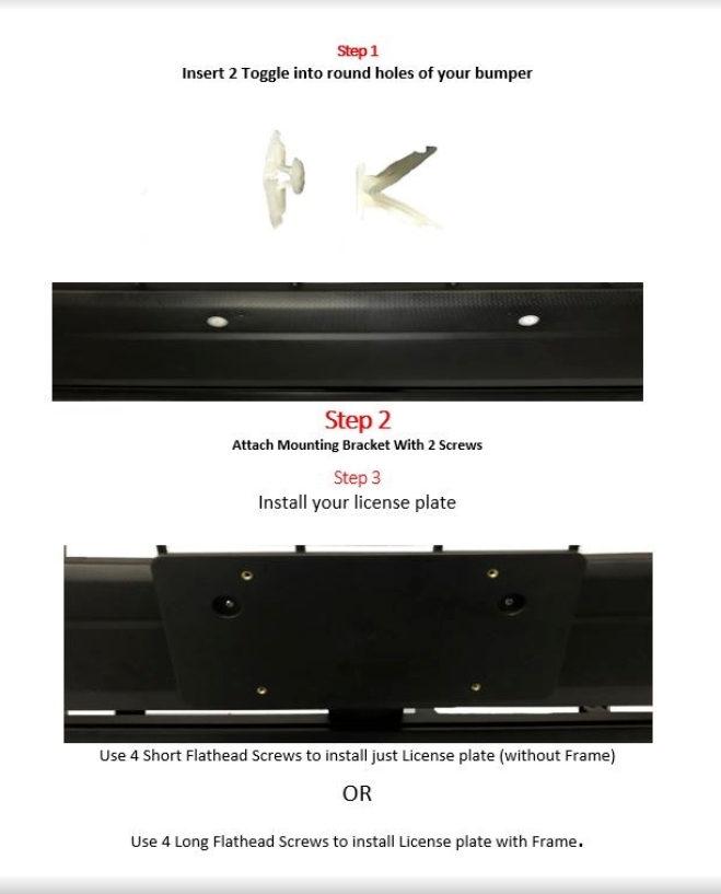 How To Remove Front License Plate From 2025 Outback And Fill Holes In The Bumper - Foto 2