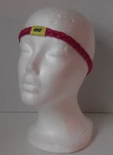 Nike Skinny Braided Hairband/Headband Adult Unisex Fuchsia/Electric Lime/Black