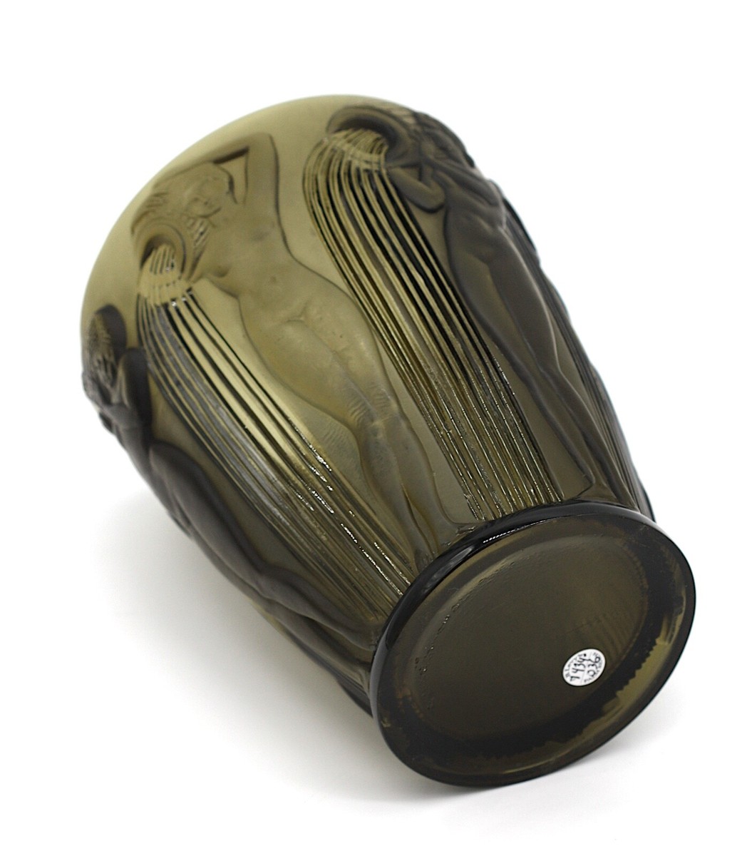 R.Lalique France デスクウェア：メディシス 1921 René Lalique - Vase Acanthes - Ref.94299