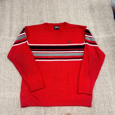 Vintage South Pole Sweater Mens Large Red 2000s Y2K Striped | eBay