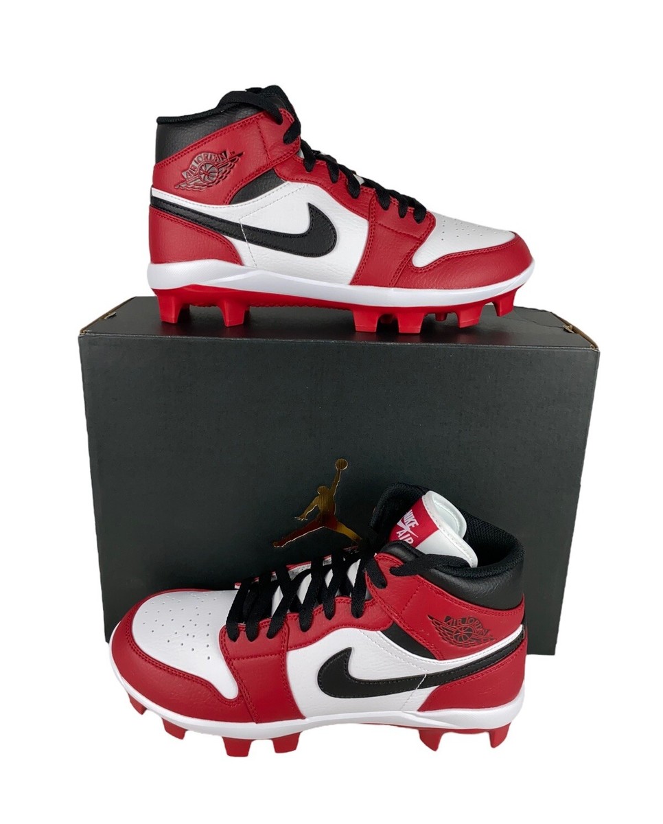 Air Jordan 1 Retro MCS Baseball Cleats Sz 12 New Red/Black/White s-l400.jpg main image 3