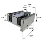 Gordon Glass Universal Frameless Shower Door Guide for 3/16", 1/4" & 5/16" Glass