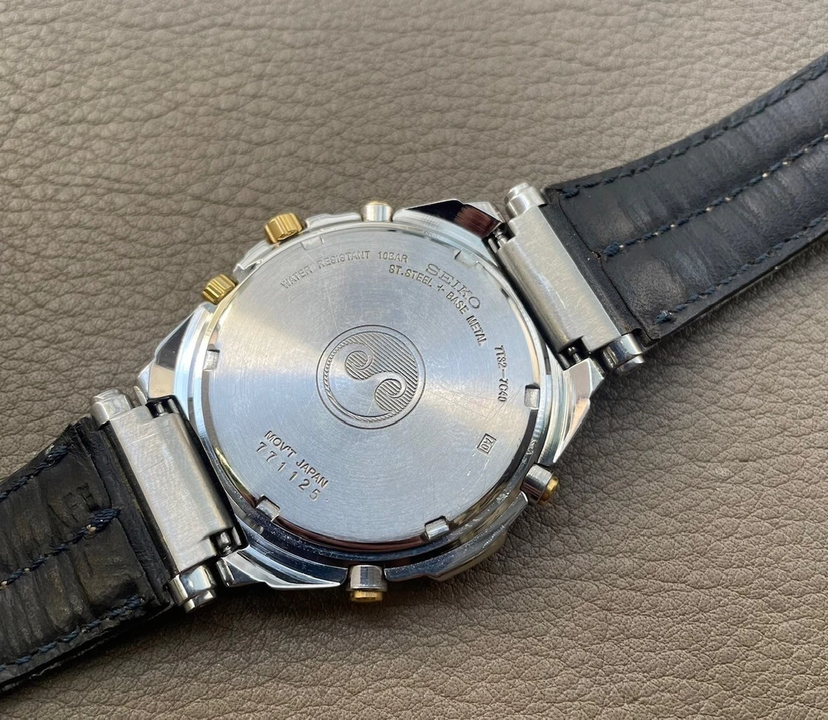 Seiko 7t82 deals chronograph