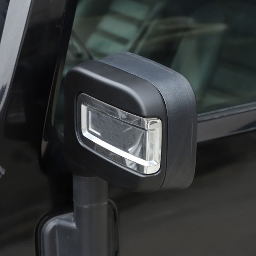 Matt Black Car Rearview Side Mirror Cover Shell For Hummer H2 SUV SUT 2003-2009 - Picture 10 of 12