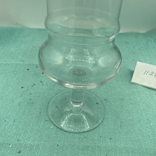Vintage Empoli Clear Apothecary Bottle With Circus Tent Lid 14” Tall - Picture 7 of 12