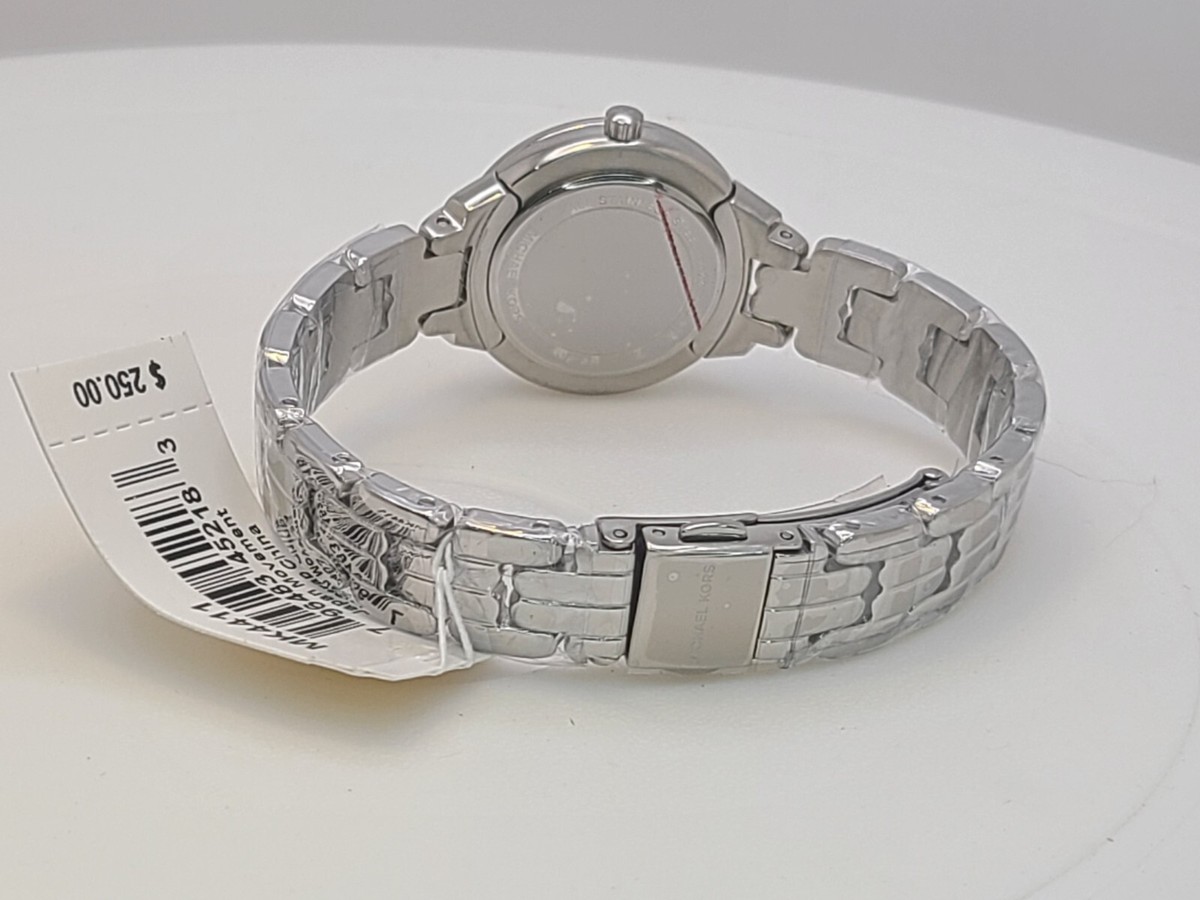 Michael Kors MK4411 Womens' "Allie" Silver Stainless Steel Watch View 6