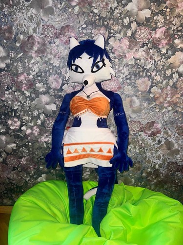 Krystal from the Star Fox series. big plush toy.Gift for New Year - Picture 6 of 9