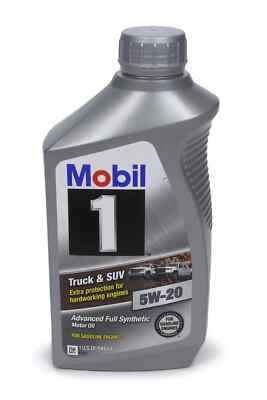 MOBIL 1 Motor Oil - Truck and SUV - 5W20 - Synthetic 6 Quarts 124574