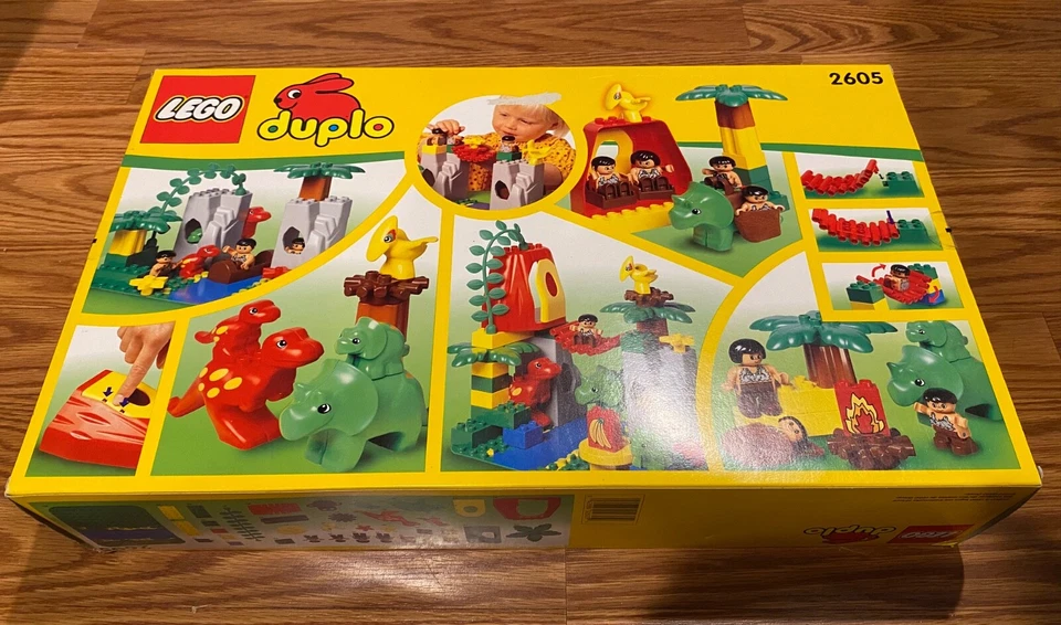 RARO NUEVO 1997 Lego Duplo 2605 Dinosaur Park figuras como nuevo en caja nuevo en caja completo Foto 3 de 4