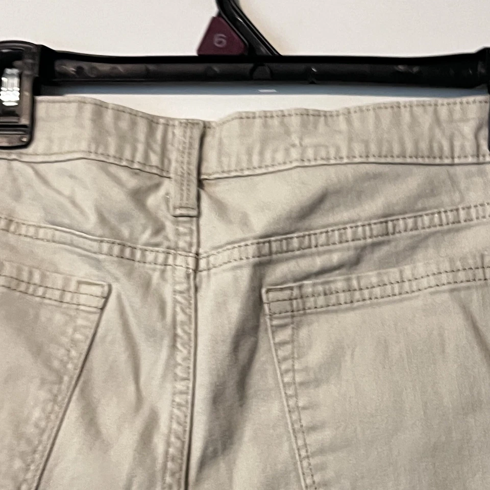 Bermudas chinas Riders By Lee para mujer talla 36 beige claro tiro medio caquis Foto 3 de 4