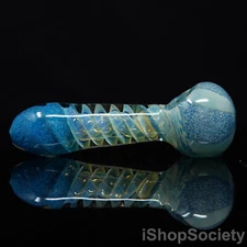 5" Tornado Vortex Tobacco Smoking Pipe Thick Collectible Glass Pipes - P448D