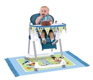 Mickey Mouse First 1st Happy Birthday Party High Chair Decorating Kit Mat Banner Ebay