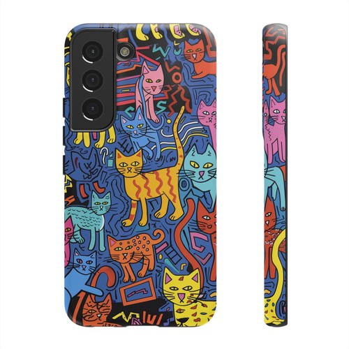 Cat Abstract Art Illustration Phone Case for iPhone, Samsung Galaxy, Pixel - 第 152/175 張圖片