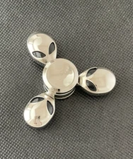 Alienware Arena Fidget Spinner Dell Computer Advertising Trinket Silver Color