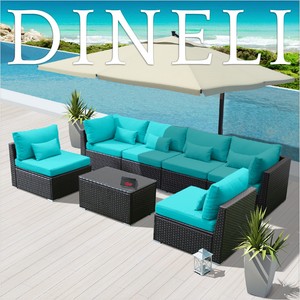 Dineli 7g Outdoor Wicker Rattan Sectional Patio Furniture Sofa Set Image Is Loading Dineli 7g Outdoor Wicker Rattan Sectional Patio Furniture