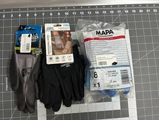 3-pairs lot Gorilla Grip GRX PRO400 Max All Terrain Grip Work Gloves Large 25322