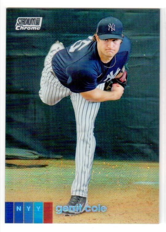 2020 Topps Stadium Club Chrome GERRIT COLE REFRACTOR! #247