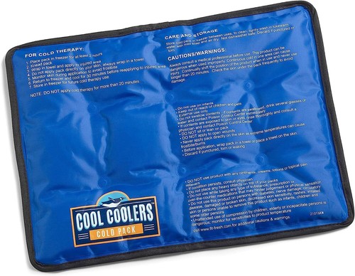 Cool Coolers Flexible Gel Ice Pack, Standard Large Back Reusable Cold Compress - Picture 4 of 24