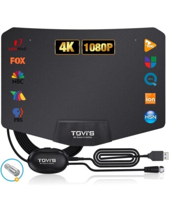 TGVi's TV Antenna Indoor, Digital Amplified Indoor HDTV Antenna