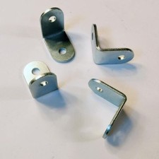  50 1" x 1" Steel Metal Corner Brace Joint Right Angle Bracket Zinc Coated