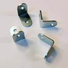 (50) 1" x 1" Steel Metal Corner Brace Joint Right Angle Bracket Zinc Coated