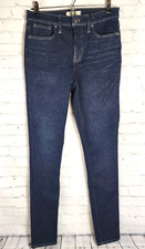 Madewell 9" Mid-Rise Skinny Blue Jeans Dark Wash Womens Size 28 TL Casual