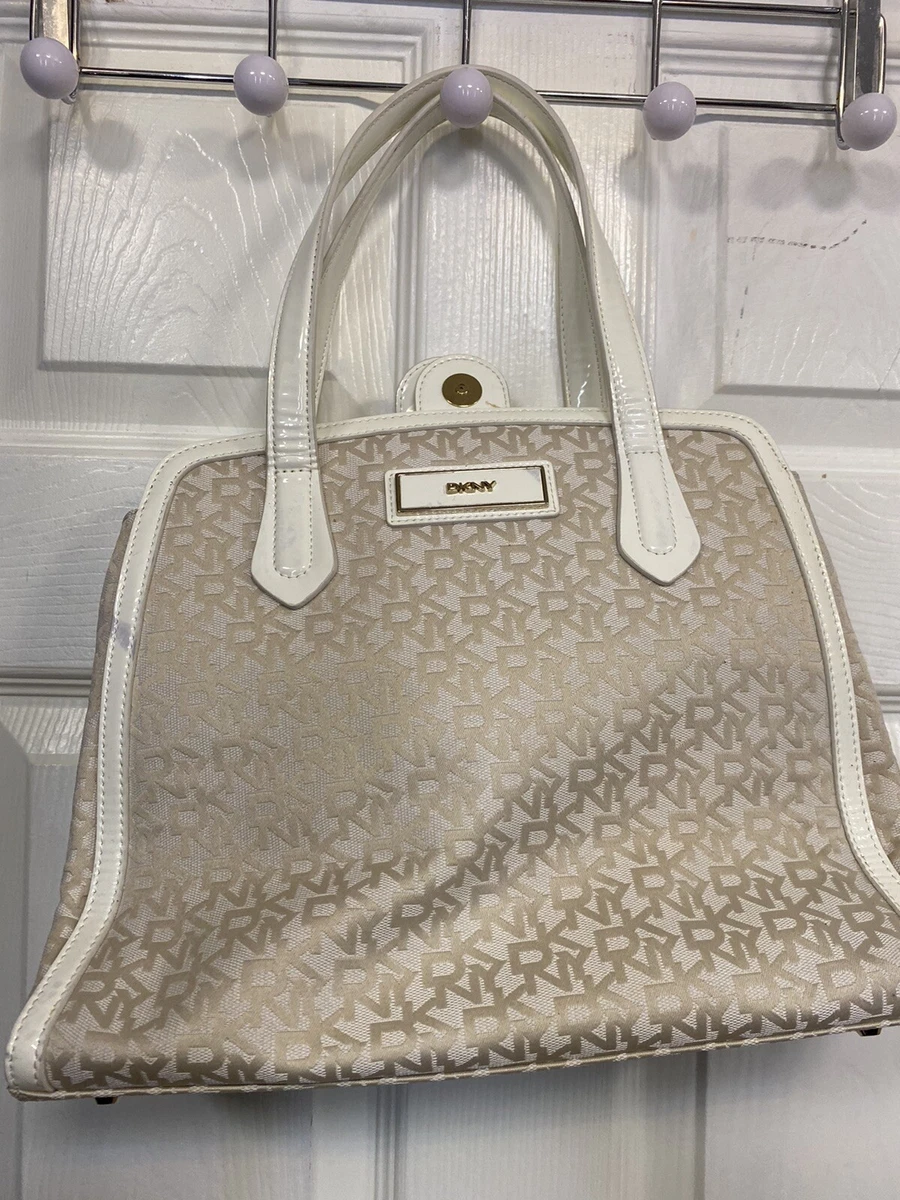 Dkny All Over Off White Tote Bag