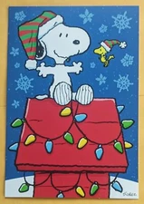 Peanuts "Snoopy" Merry Christmas Greeting Card (+Envelope 5x7"). NEW!!!