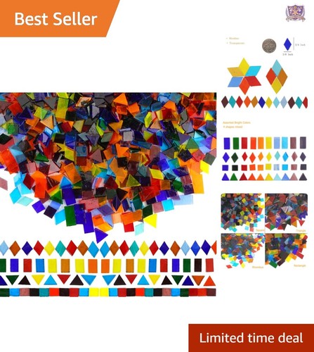 Quality 1600-Piece Transparent Mosaic Tiles - Ideal for Stunning Art Creations