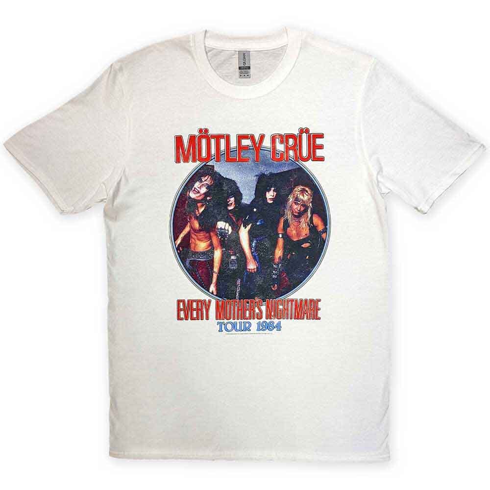 Motley Crue Every Mothers Nightmare T-Shirt White New | eBay