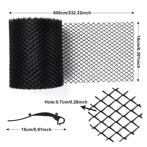 Gutter Guard Eave Mesh Net Roof Gutter Filter Plastic Protective Filter Mesh