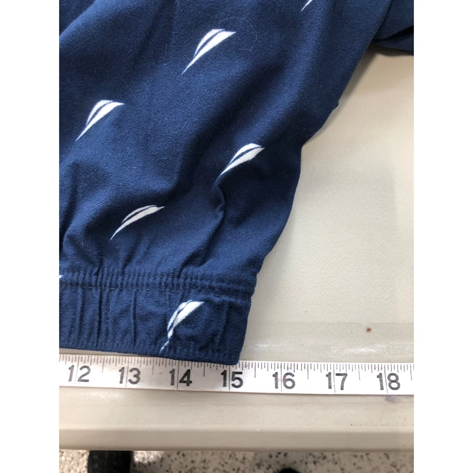 Pantalones Nautica Loungewear para hombre talla mediana azul blanco veleros ropa de dormir cómoda Foto 3 de 4