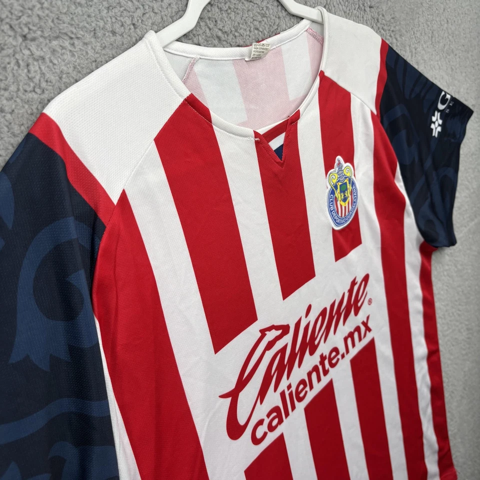 Camiseta de fútbol Chivas de Guadalajara para hombre 2XL roja blanca Liga MX Caliente Foto 3 de 4