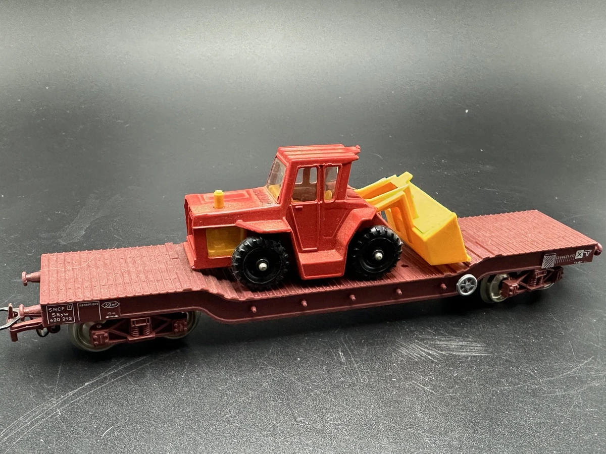 Wagon surbaissé chargé d'un transformateur - Modélisme
