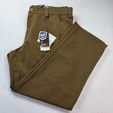 5.11 Tactical Fast Tac Pants Mens Sz 38x30 Brown Ripstop Lightweight Hiking NEW