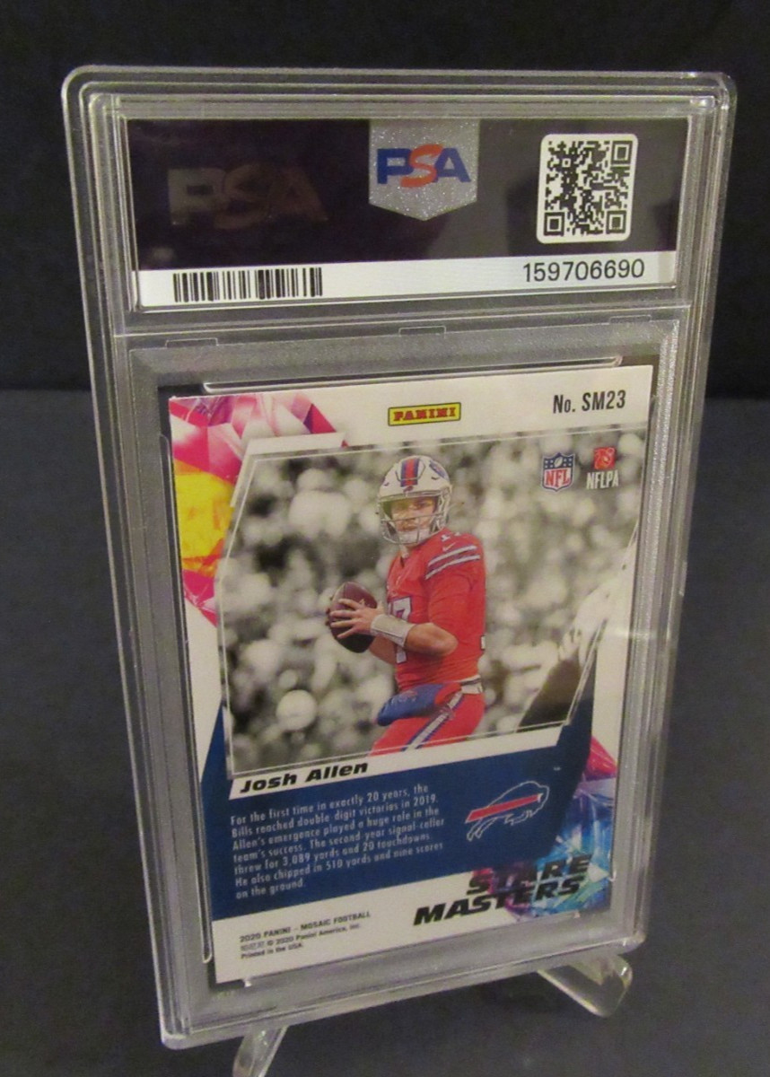 2020 Panini Mosaic #SM23 Josh Allen Stare Masters PSA 10 Gem Mint Buffalo Bills view 6