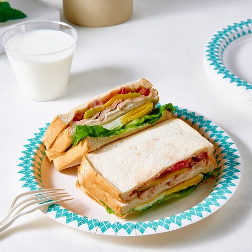 8.37 inch Disposable Paper Plates, 360 Count Dinner Plates, Soak Proof, Cut P... - Picture 5 of 7