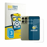 3X Panzerfolie Schutzglas Motorola Edge 70 Pro (Display+Kamera) Displayschutz