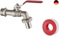 Ibergrif Garten Wasserhahn 3/4 Zoll Mit Gartenschlauch Adapter - Kugelhahn