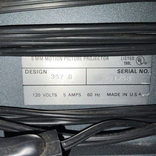 Vintage BELL & HOWELL AUTOLOAD 8mm Tested Working good Lamp Bulb 357B Projector - Picture 8 of 24