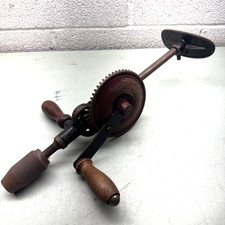 MILLERS FALLS No 120 Two Speed Hand Crank Egg Beater Drill Vintage Made in USA