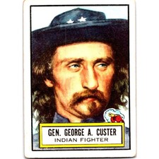 Topps Look 'n See Non-Sports Card  #37 Gen. George A. Custer Indian Fighter 1952