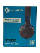 JLab Studio Headphones, New  Wired Headphones, Tangle Free Cord