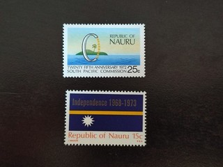 D2226 Nauru 1972 1973 Mi 86 87 Südpazifik Kommission MNH