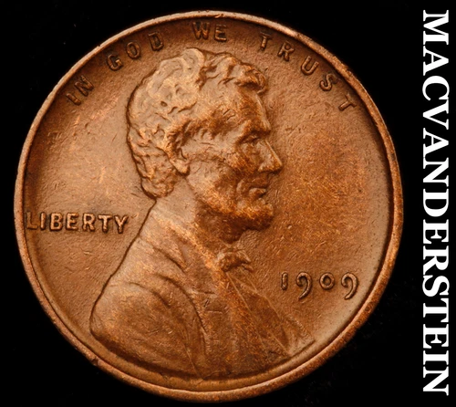 1909 VDB Lincoln Wheat Cent - Scarce  Extra Fine  Semi-key  Better Date  #i5103