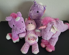4 Unicorn Plush Toys