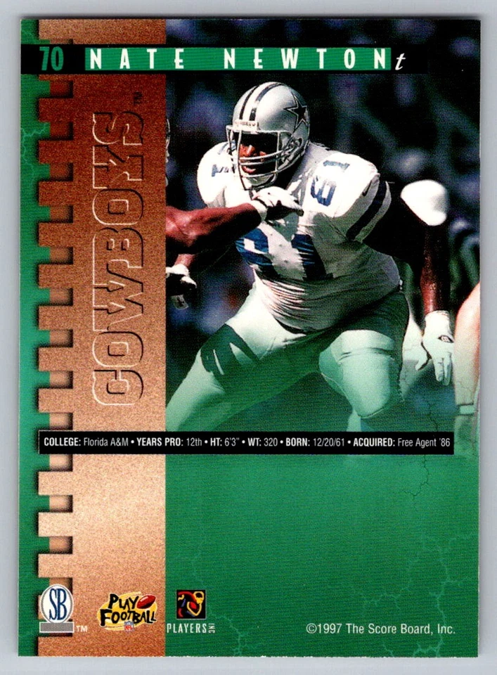 1997 Pro Line #70 Nate Newton - Image 2 of 2